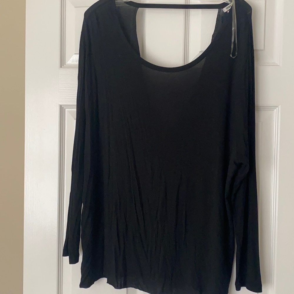 Black long sleeve, open back!
